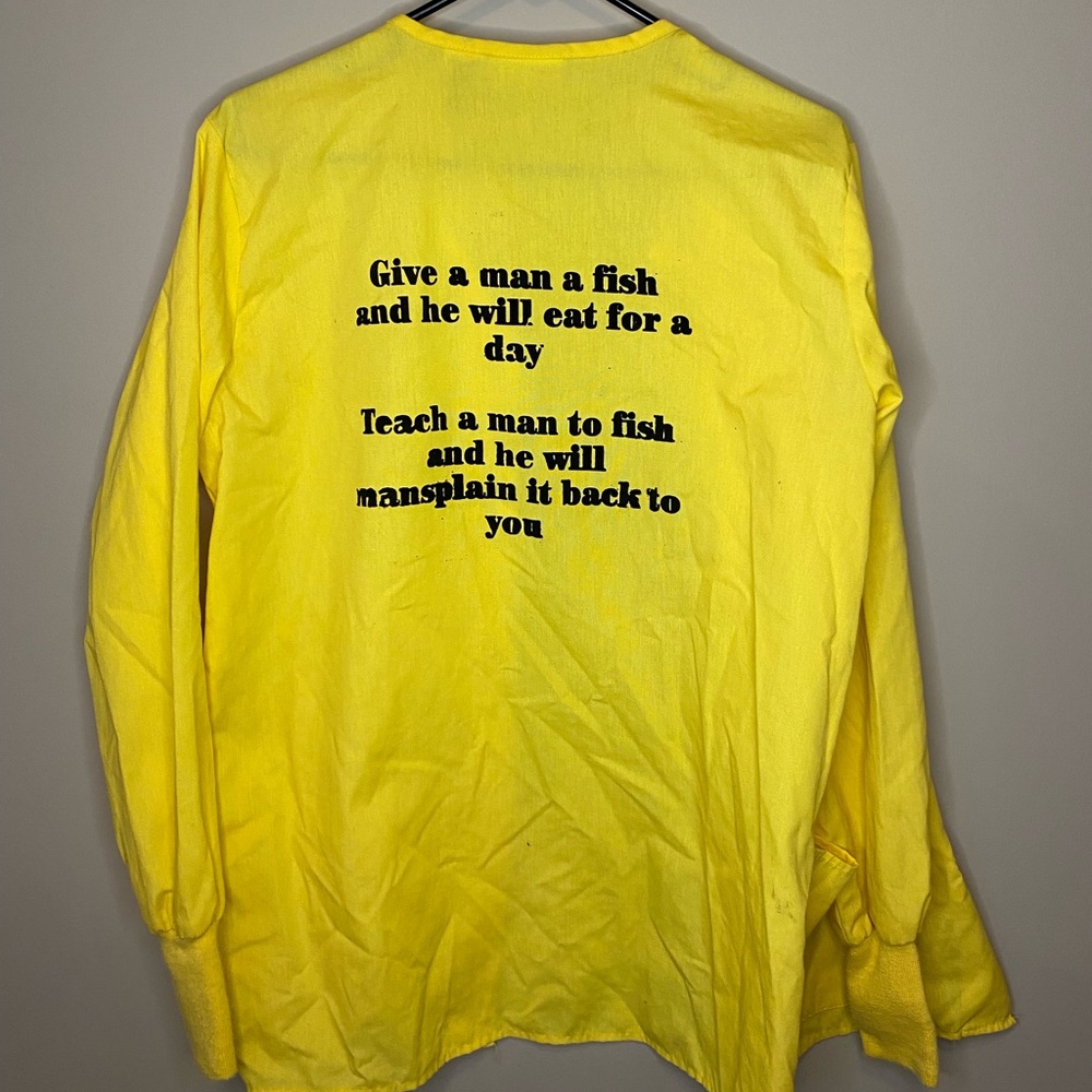 Yellow vintage print jacket